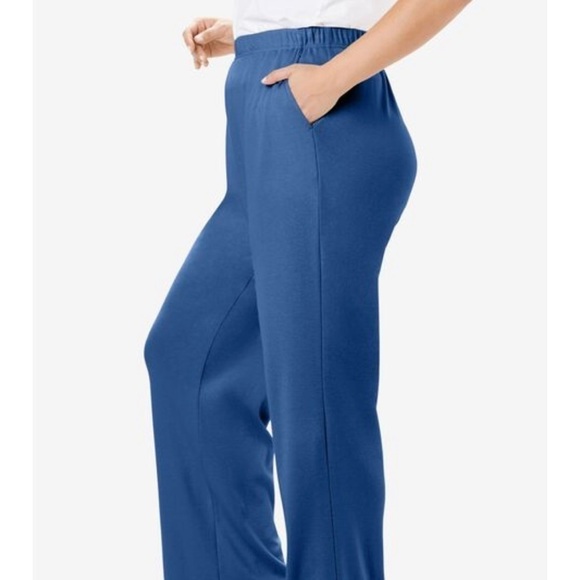 Woman Within Knit Wide-Leg Pants | Size 12S | NWT - Picture 14 of 15